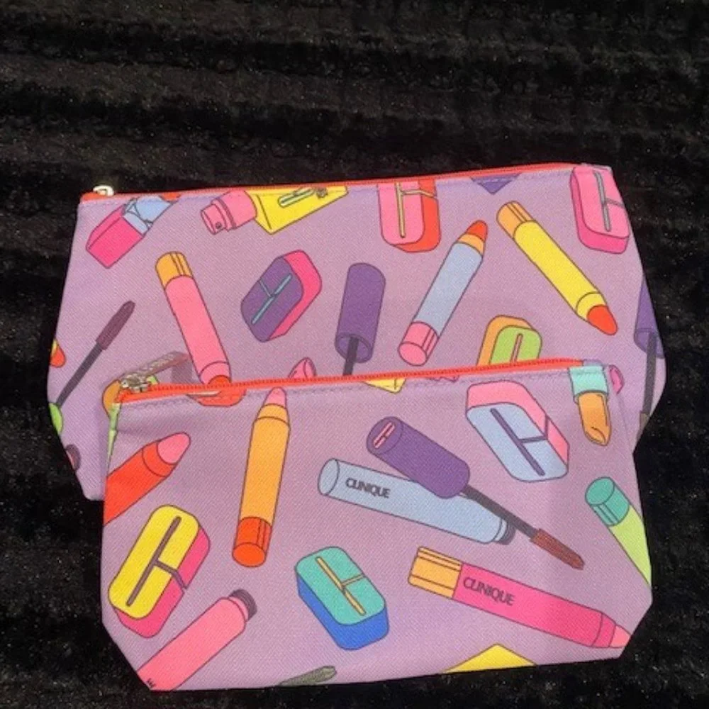 CLINIQUE Cosmetic Bags (set of three)